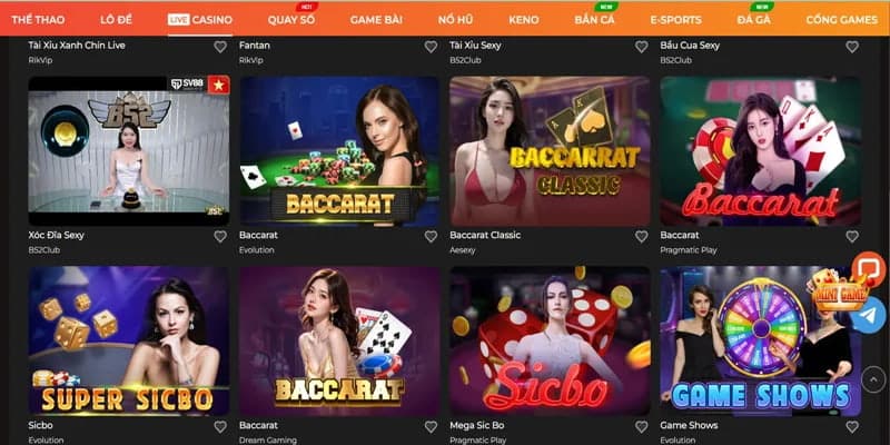 An array of top-tier entertainment options available for members to select from